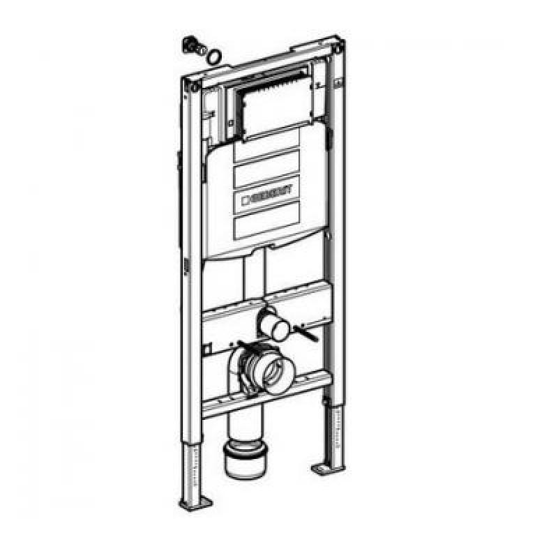 Rama Geberit, Duofix, pentru WC suspendat, 112 cm, cu rezervor incastrat SIGMA 12 cm